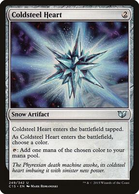 Coldsteel Heart card from Commander 2015