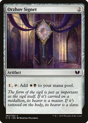 Orzhov Signet card from Commander 2015