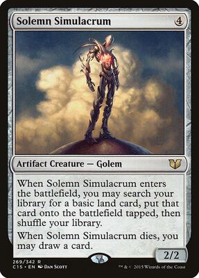 Solemn Simulacrum card from Commander 2015