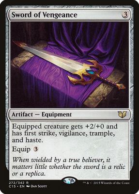 Sword of Vengeance card from Commander 2015