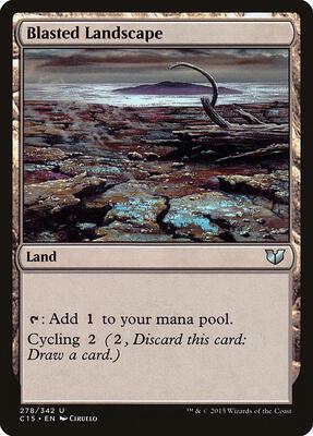 Blasted Landscape card from Commander 2015