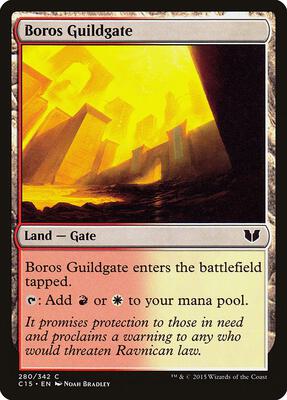 Boros Guildgate card from Commander 2015