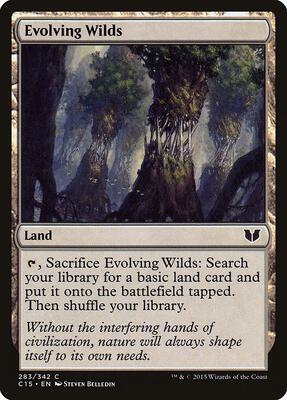 Evolving Wilds card from Commander 2015