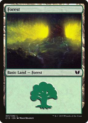 Forest (341) card from Commander 2015