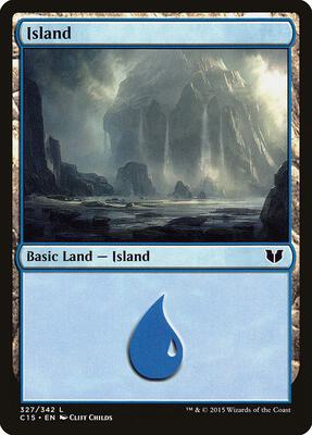 Island (327) card from Commander 2015