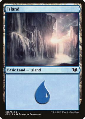 Island (328) card from Commander 2015
