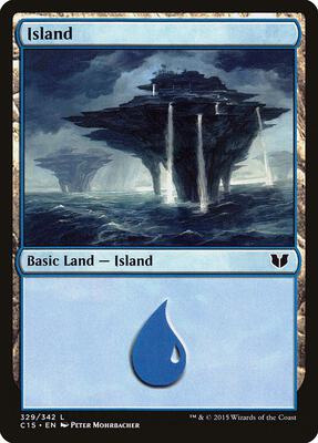 Island (329) card from Commander 2015