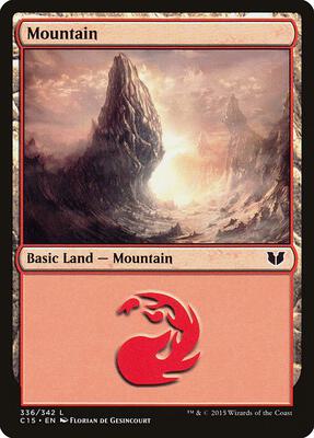 Mountain (336) card from Commander 2015