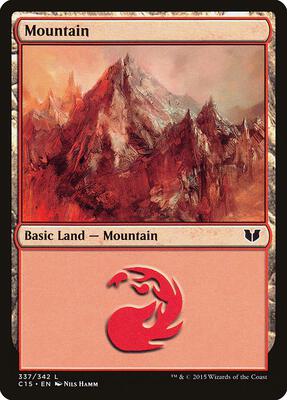 Mountain (337) card from Commander 2015