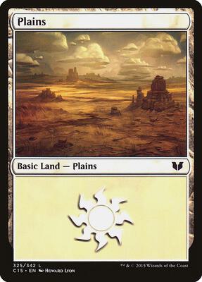 Plains (325) card from Commander 2015