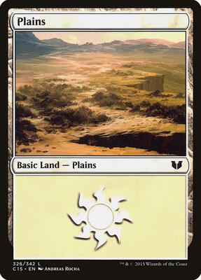Plains (326) card from Commander 2015