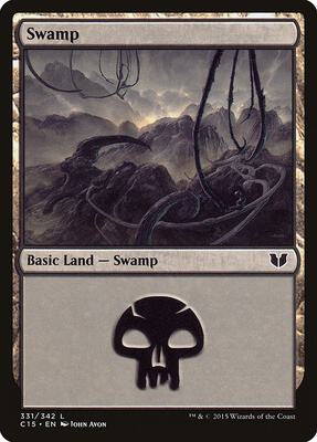 Swamp (331) card from Commander 2015
