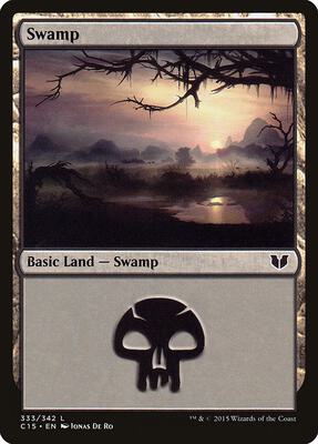 Swamp (333) card from Commander 2015