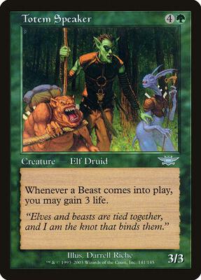 Totem Speaker card from Legions