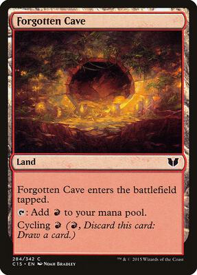 Forgotten Cave card from Commander 2015