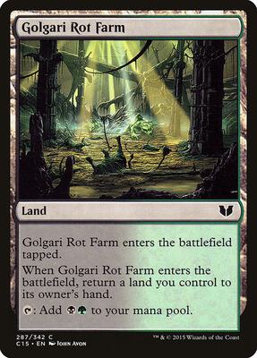 Golgari Rot Farm card from Commander 2015