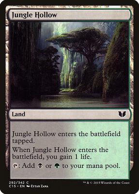 Jungle Hollow card from Commander 2015