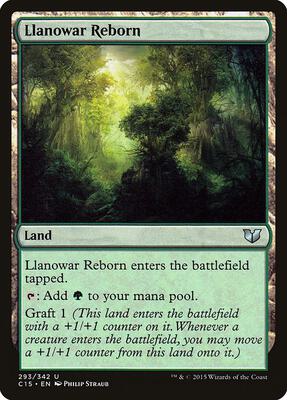 Llanowar Reborn card from Commander 2015