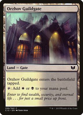 Orzhov Guildgate card from Commander 2015