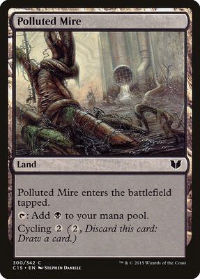 Polluted Mire card from Commander 2015