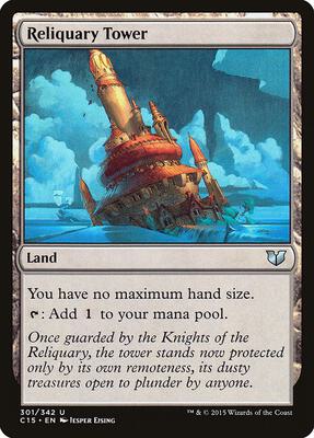 Reliquary Tower card from Commander 2015
