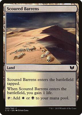 Scoured Barrens card from Commander 2015