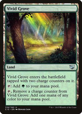 Vivid Grove card from Commander 2015