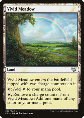 Vivid Meadow card from Commander 2015