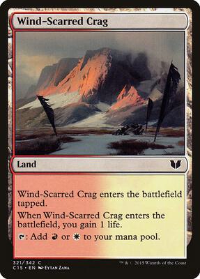 Wind-Scarred Crag card from Commander 2015