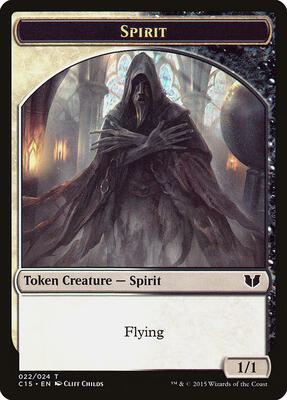 Spirit (022) // Angel Double-Sided Token card from Commander 2015