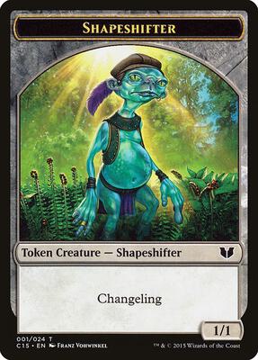 Shapeshifter // Shapeshifter Double-Sided Token card from Commander 2015