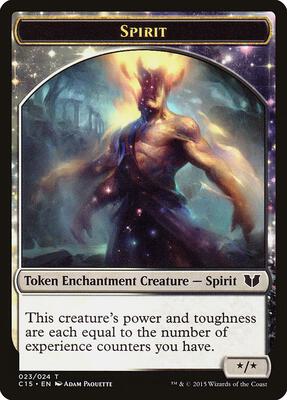 Spirit (023) // Cat Double-Sided Token card from Commander 2015