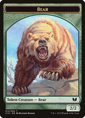 Bear // Spider Double-Sided Token card from Commander 2015