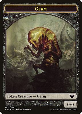 Germ // Zombie Double-Sided Token card from Commander 2015