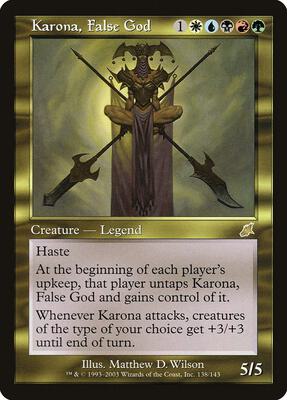 Karona, False God card from Scourge