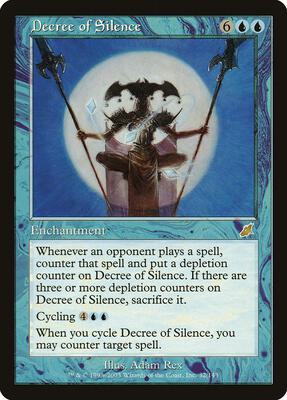 Decree of Silence card from Scourge
