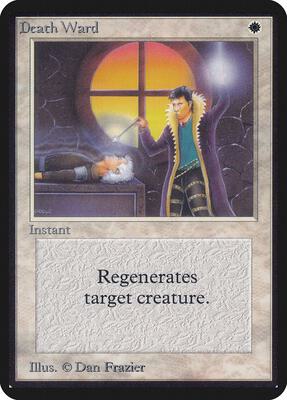 Death Ward card from Alpha Edition
