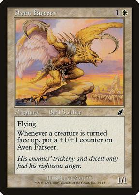 Aven Farseer card from Scourge