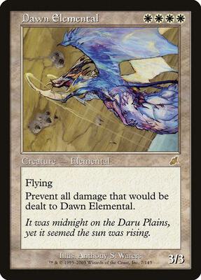 Dawn Elemental card from Scourge