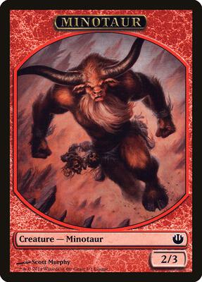 Minotaur Token card from League Promos