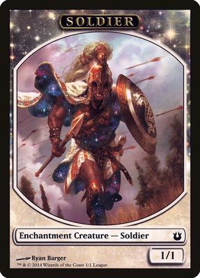 Soldier Token (Born of the Gods) card from League Promos