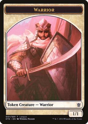 Warrior Token card from League Promos