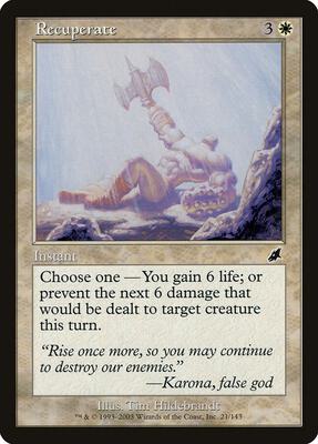 Recuperate card from Scourge