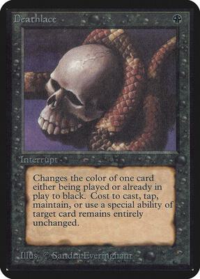 Deathlace card from Alpha Edition