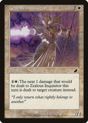 Zealous Inquisitor card from Scourge