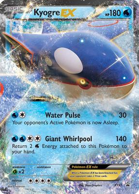 Kyogre EX card from XY Promos