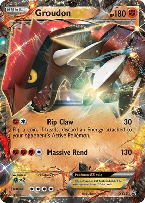 Groudon EX card from XY Promos