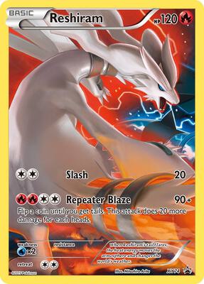 Reshiram (Full Art Promo) card from XY Promos