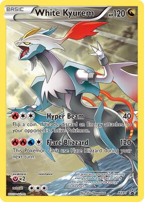 White Kyurem (Full Art Promo) card from XY Promos