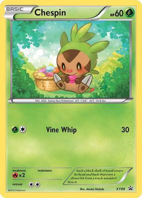 Chespin (Collector Chest) card from XY Promos